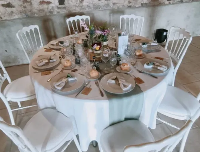 Nappe tissu blanc