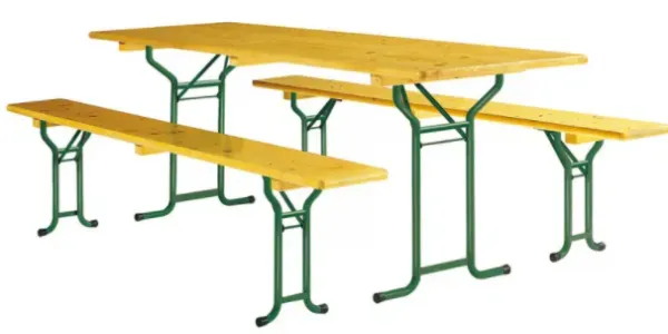 lot bancs et table bois