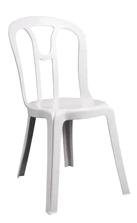 Chaise "Miami" PVC blanche