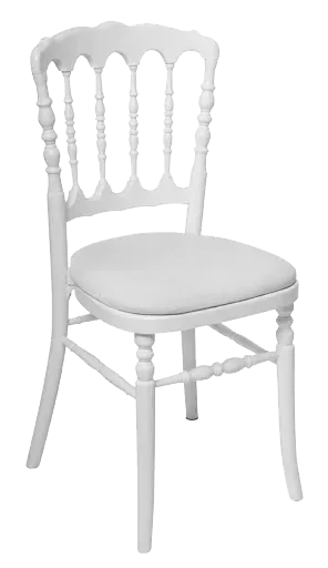 Chaise Napoléon blanche ou transparente